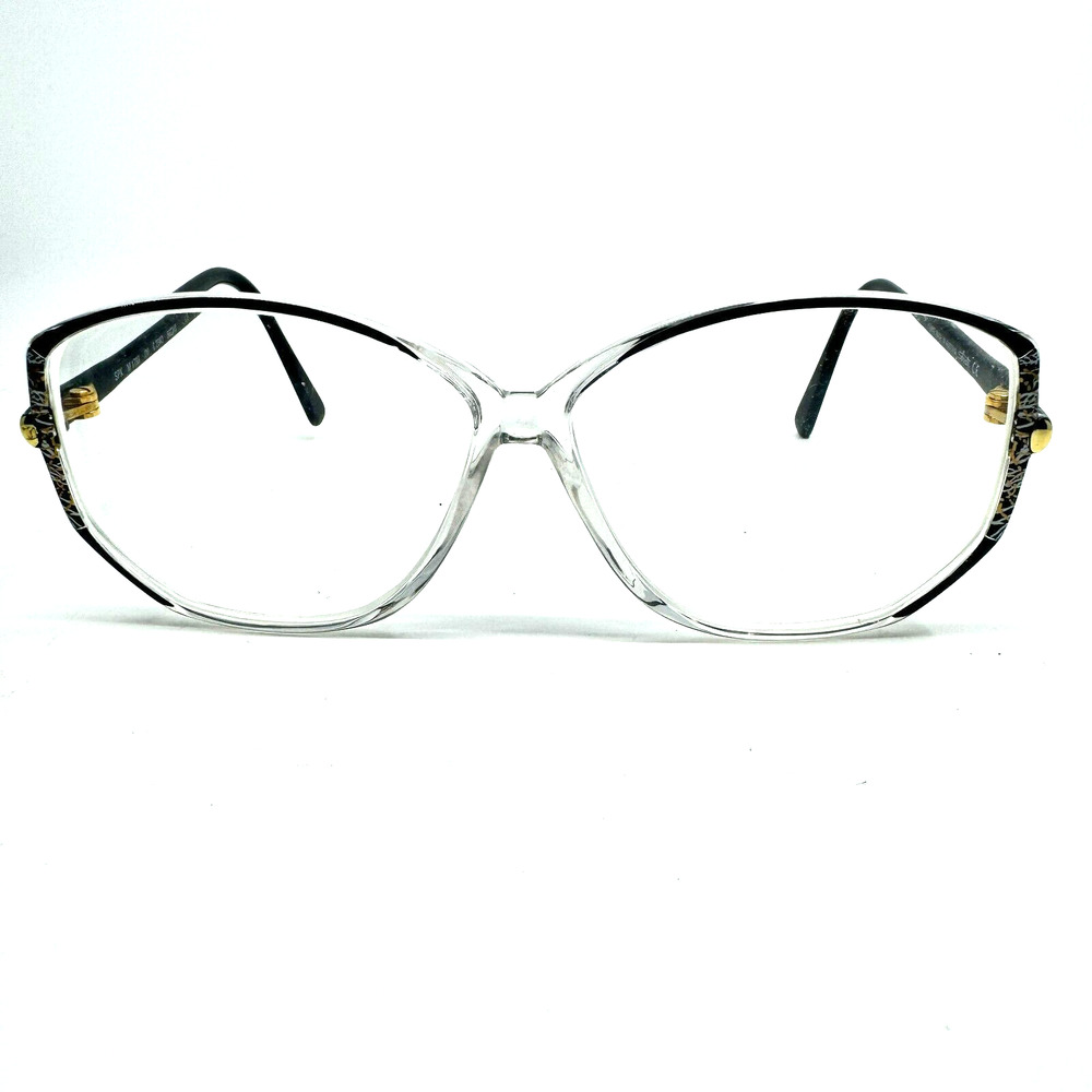Silhouette SPX M 1793 /20 C 2343 Clear‎ Black Eyeglasses Frames 56-10 125 H10294